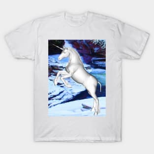 Unicorn in the Snow T-Shirt